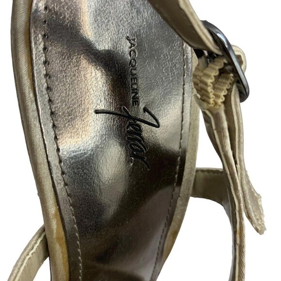 Jacqueline Ferrar Womens Silver Strappy 4” Heel Sandals Size 9M​​​​​ - Picture 7 of 8